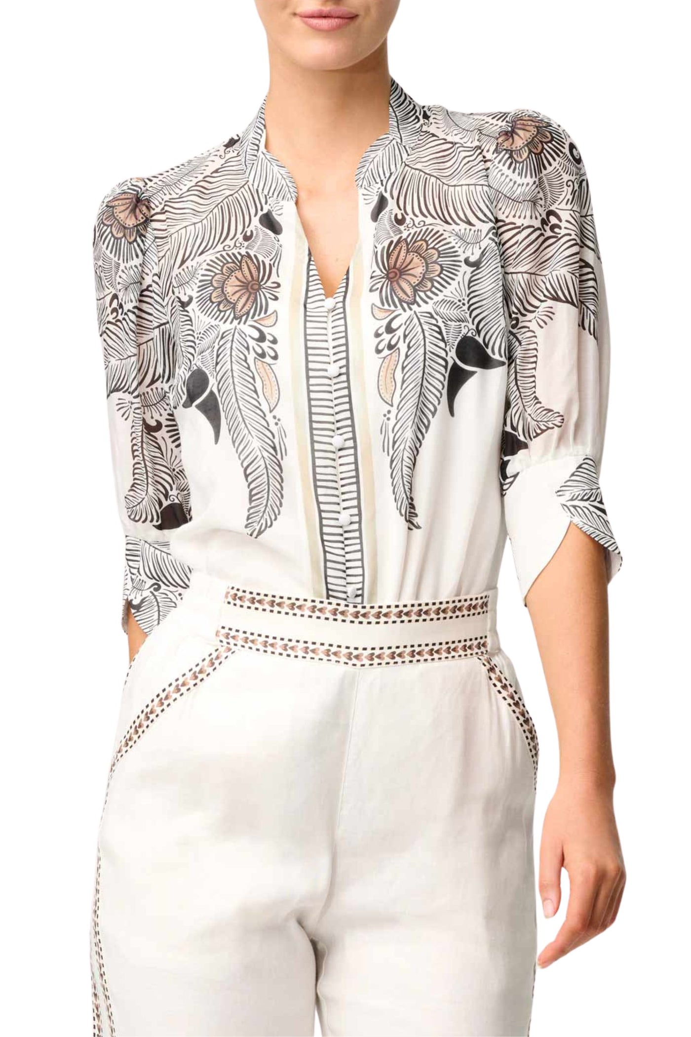 LEILA SILK COTTON SHIRT - OW22018