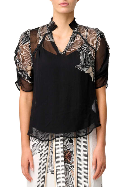 SAMIRA VISCOSE CHIFFON TOP - OW22022