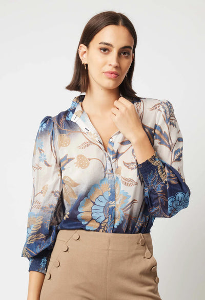 DYNASTY SHIRRED CUFF SHIRT - OW21709