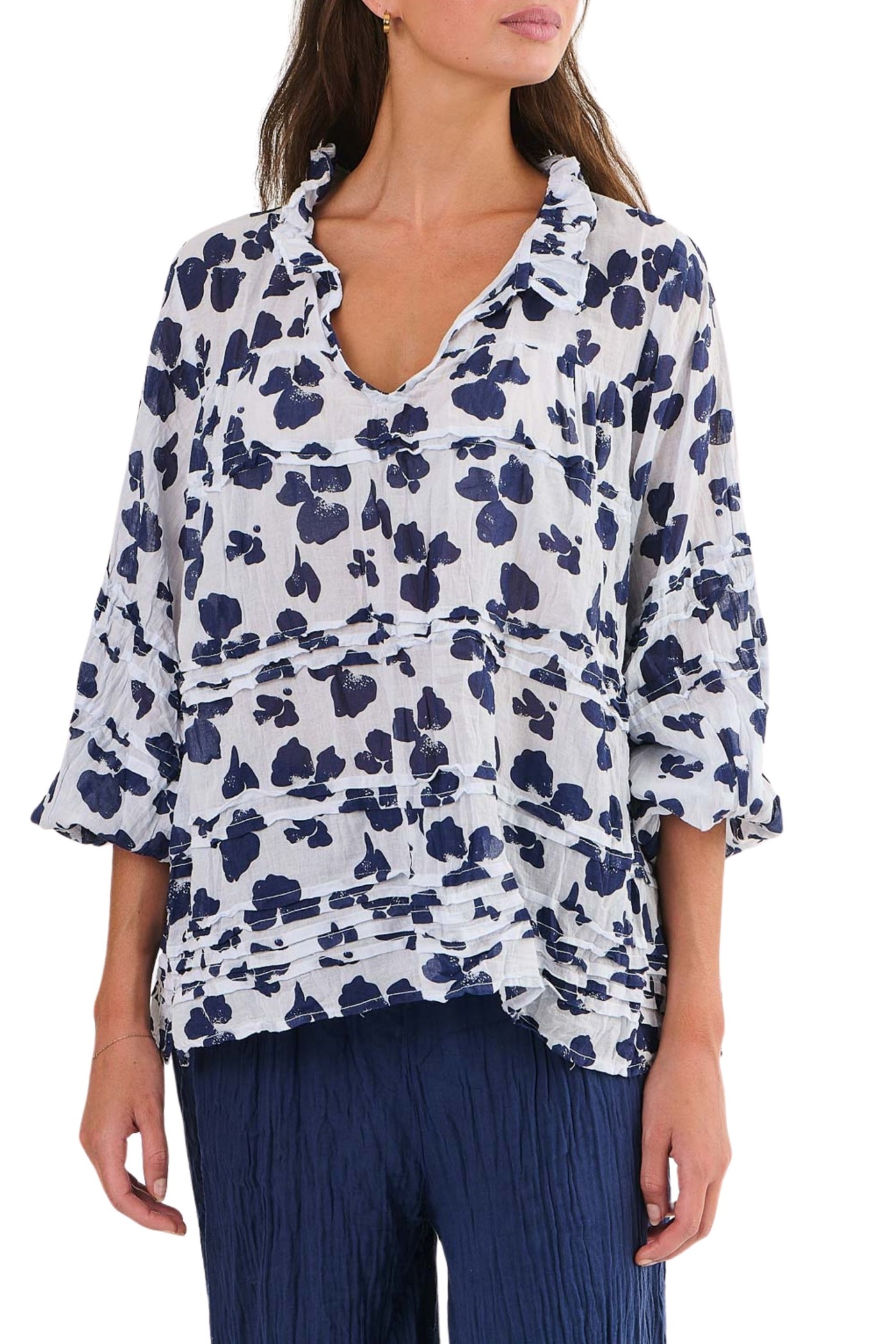 3/4 SLEEVE COTTON TOP - P92