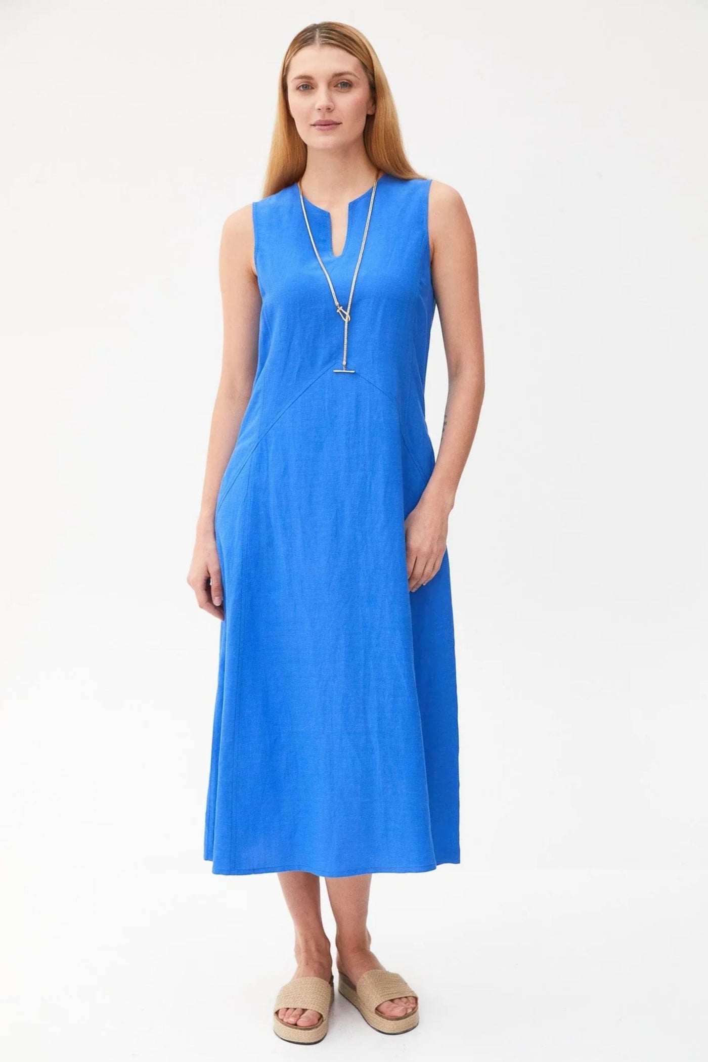LINEN LONG DRESS - S25169