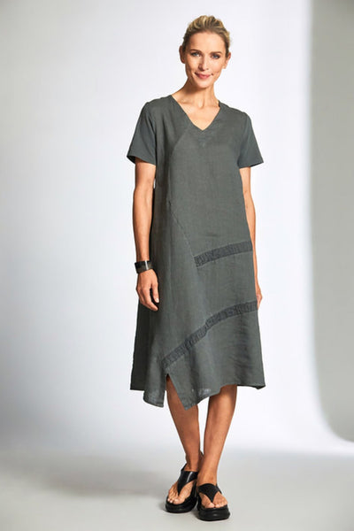 SEER SUCKER STRIPE DRESS - S25148