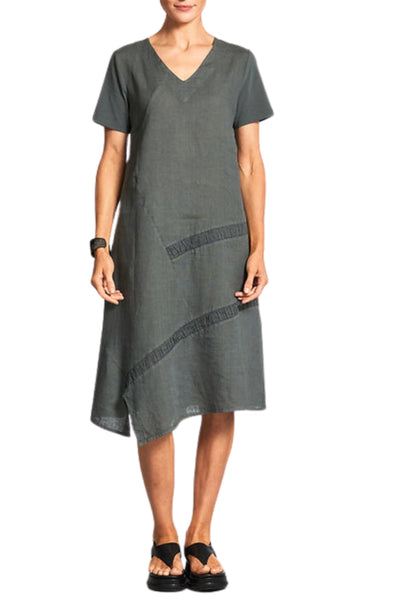 SEER SUCKER STRIPE DRESS - S25148