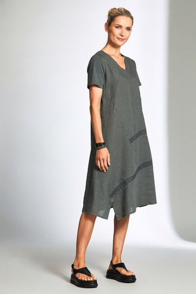 SEER SUCKER STRIPE DRESS - S25148