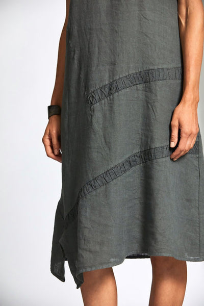 SEER SUCKER STRIPE DRESS - S25148