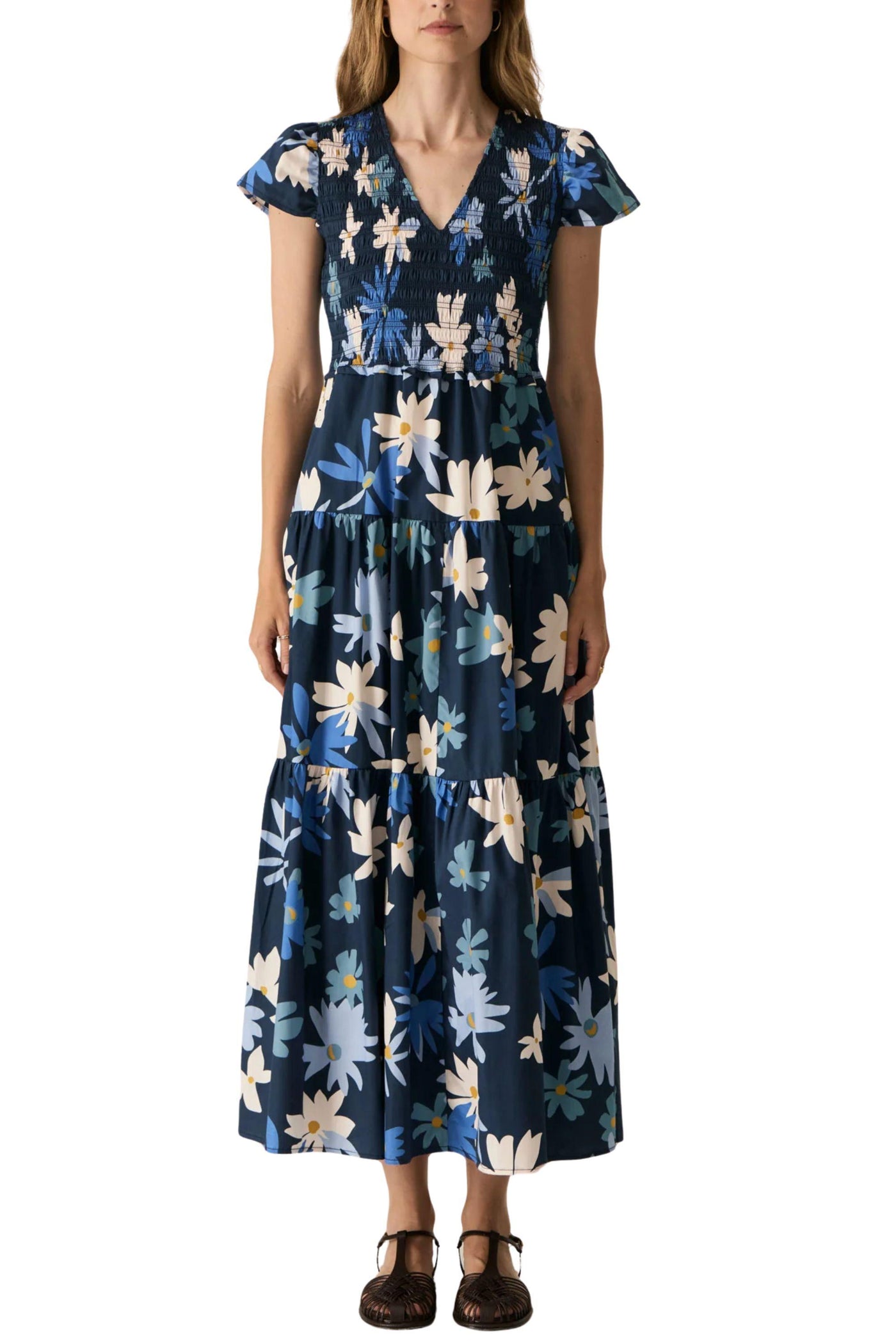 SAVOY SHIRRED DRESS - PP5570C