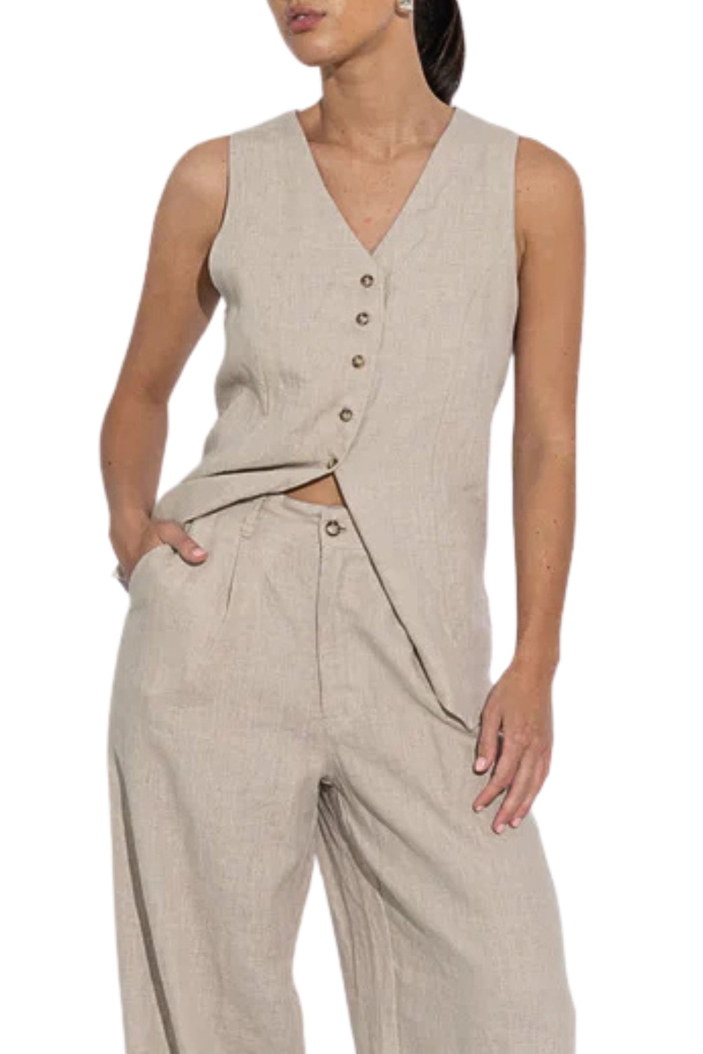 LOLA LONGLINE VEST - SF-SIG-TP006