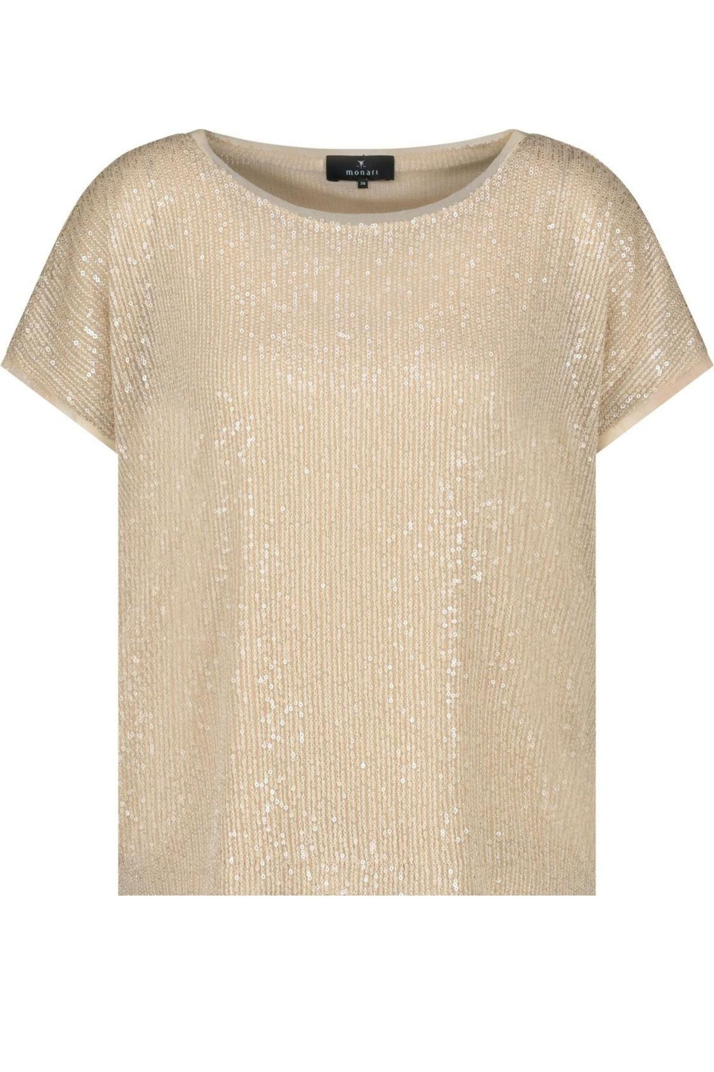 SEQUIN TEE 409685MNR TOP