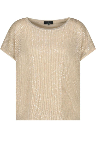 SEQUIN TEE 409685MNR TOP