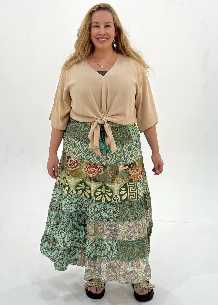 STEVIE SKIRT - SKT-14192-GRN