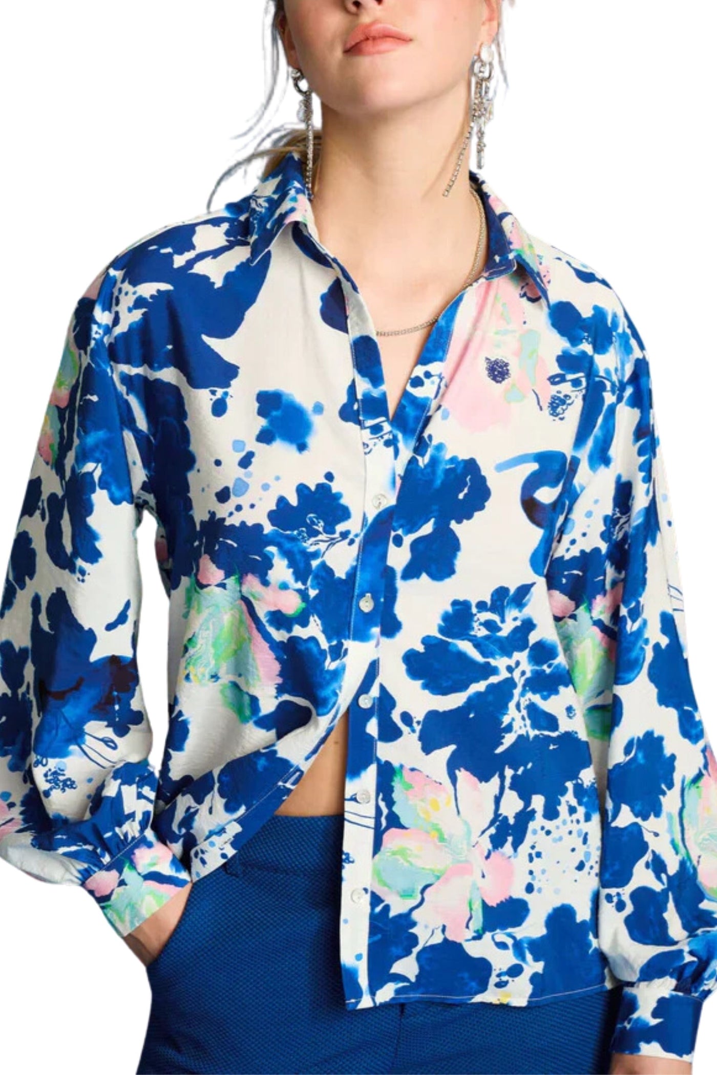 POM-VIOLET-CRANE-BIRDS-BLOUSE-SP7729