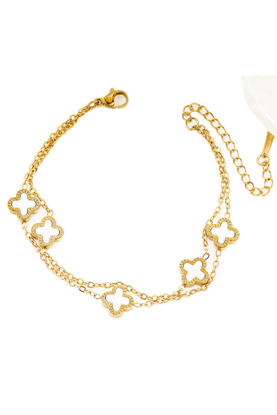 DOUBLE CHAIN BRACELET - SSB133