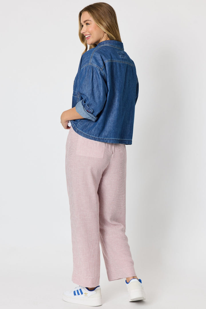 COAST CROP DENIM JACKET - 49702T
