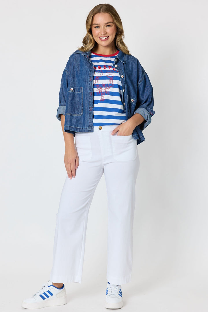 COAST CROP DENIM JACKET - 49702T