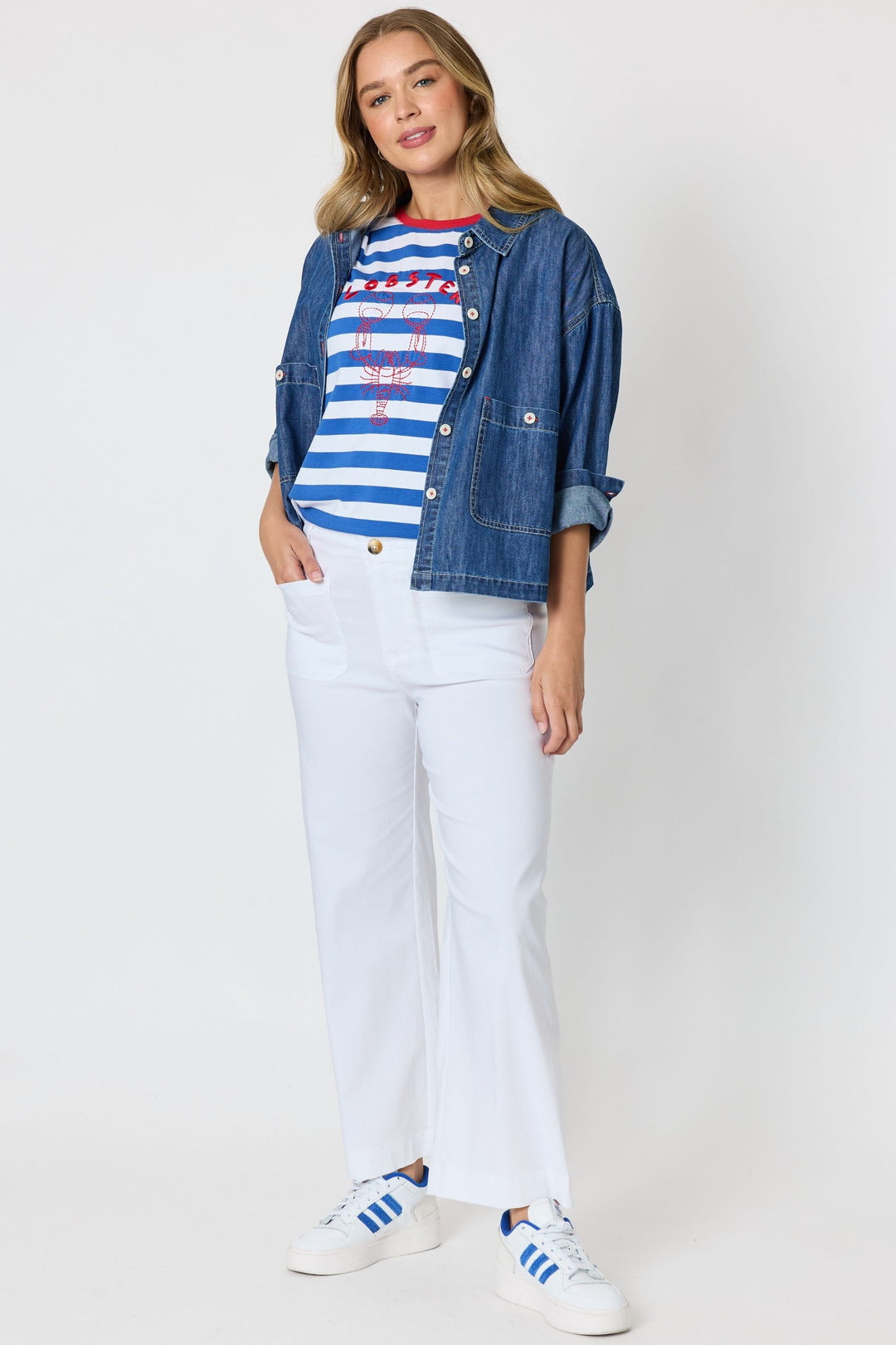 COAST CROP DENIM JACKET - 49702T