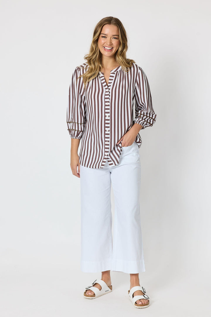 MONTECITO STRIPE TOP - 49542T
