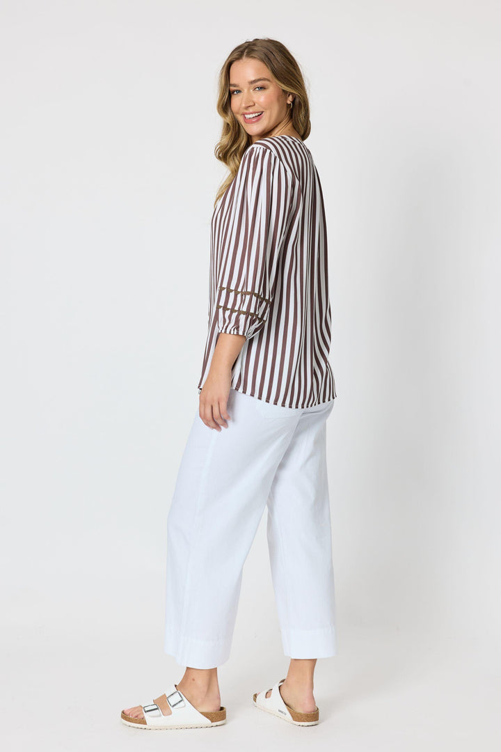 MONTECITO STRIPE TOP - 49542T