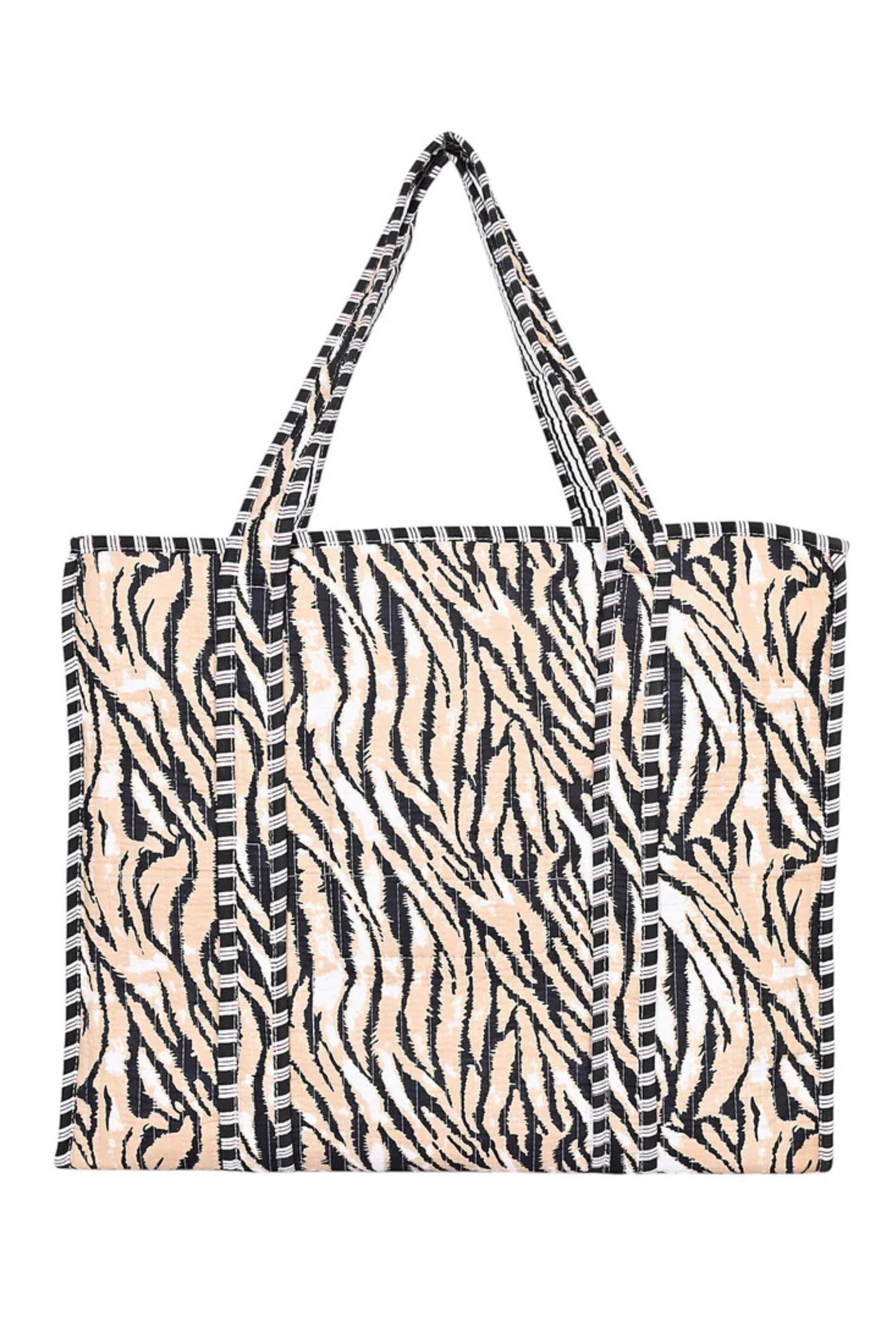 TIGER STRIPE COTTON TOTE - CTSTP001