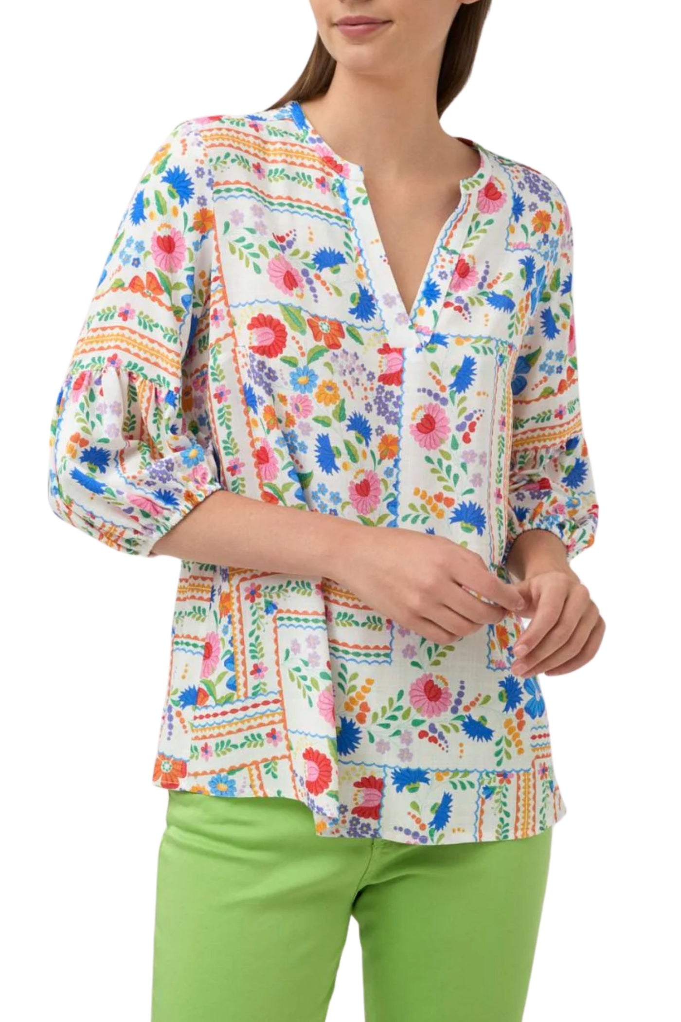 TALIDA V NECK TOP