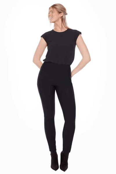 PRECISION FULL LENGTH PONTE - 67927UP BLACK / 6 PANTS