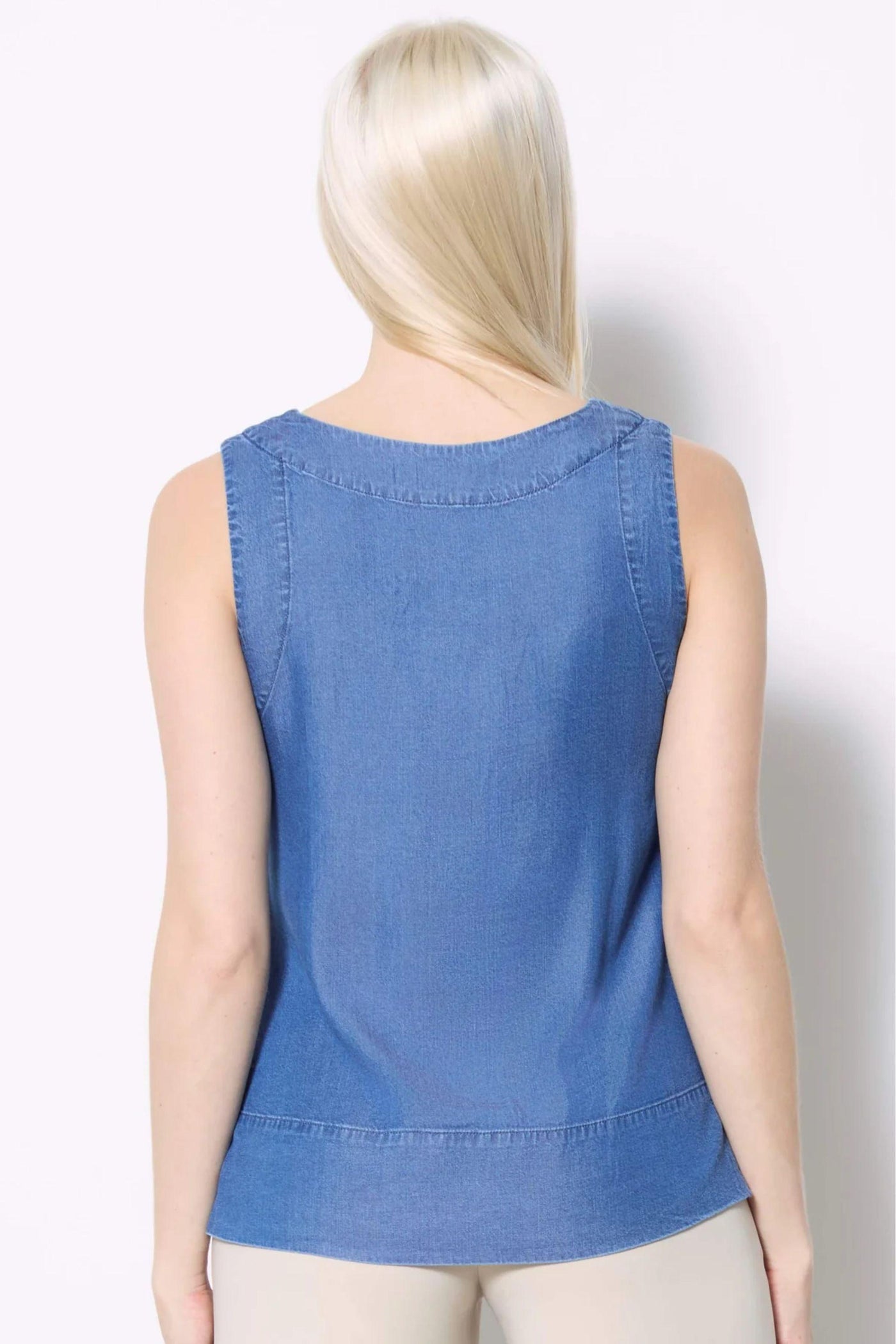 TENCEL S/LESS TOP - 30395UP
