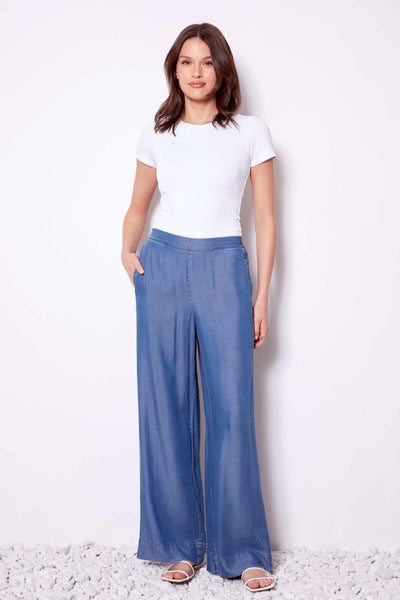 WIDE LEG TENCEL PANT - 68284UP