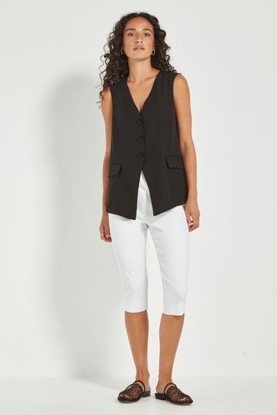 FOXY CAPRI PANT 9897LW 8 / WHITE PANTS