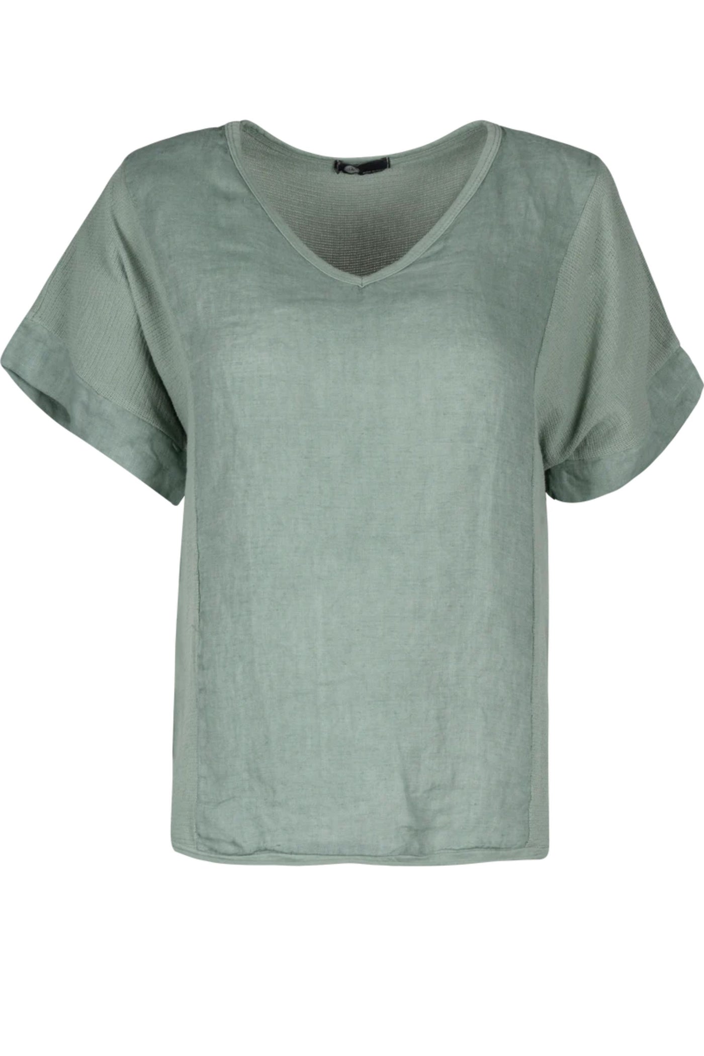 V NECK TOP - 10-8140W