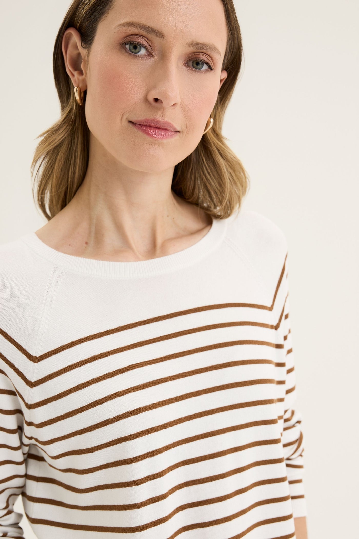 BORDER STRIPE KNIT - YTWN7708