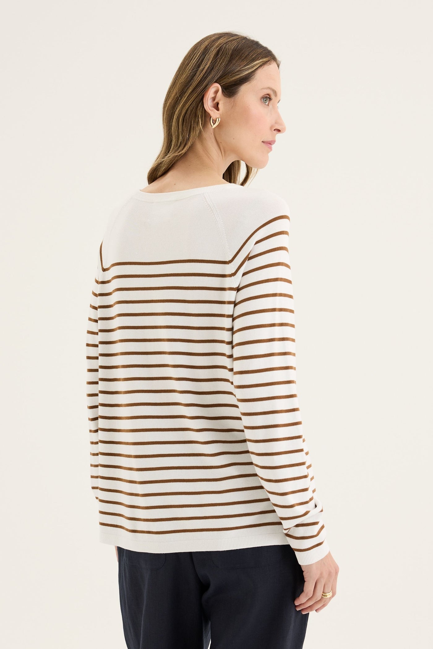 BORDER STRIPE KNIT - YTWN7708