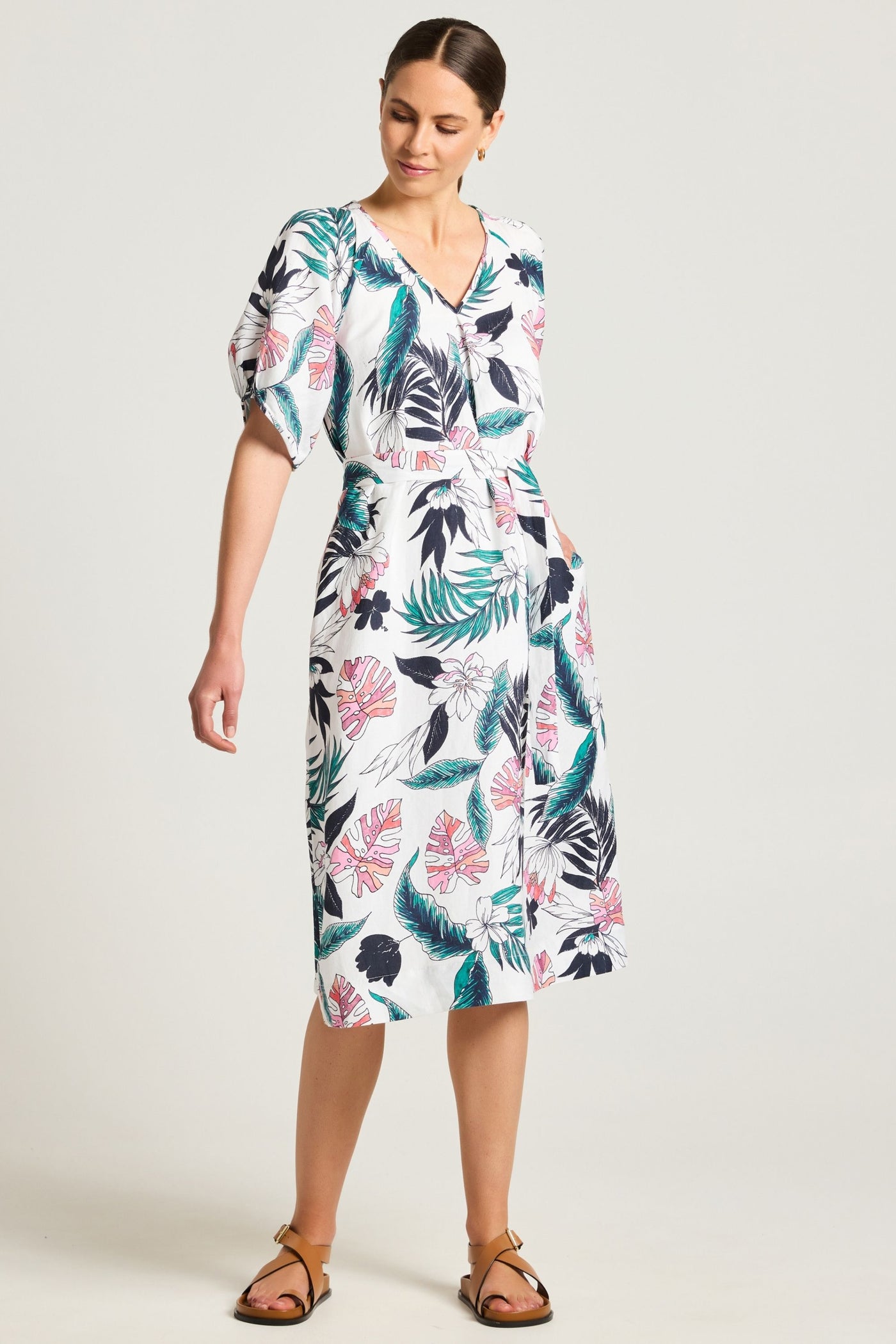 PANAMA PRINT DRESS - YT25S9540