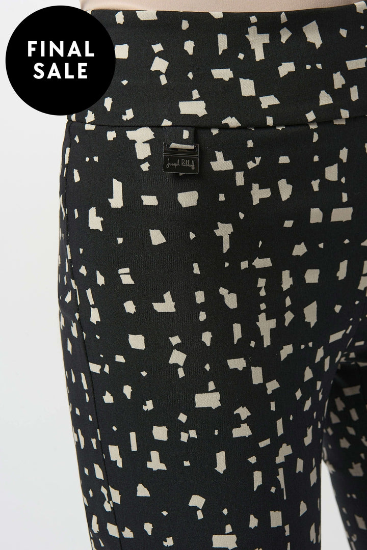 JOSEPH RIBKOFF PANTS ABSTRACT PRINT PULL-ON PANTS - 253097JR