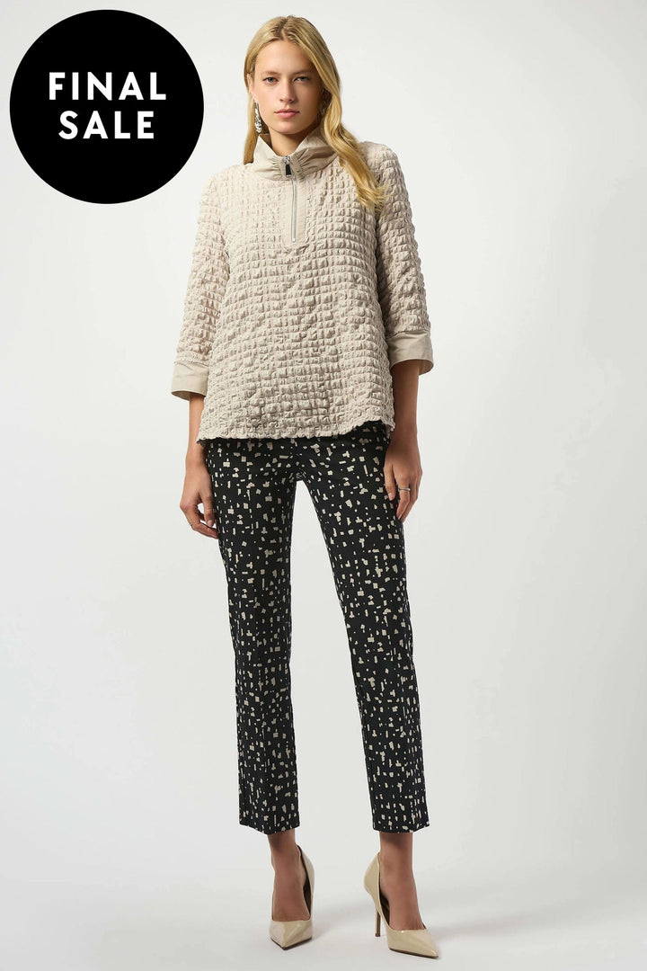 JOSEPH RIBKOFF PANTS ABSTRACT PRINT PULL-ON PANTS - 253097JR