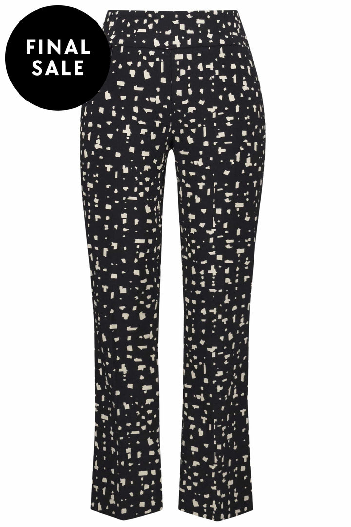 JOSEPH RIBKOFF PANTS ABSTRACT PRINT PULL-ON PANTS - 253097JR