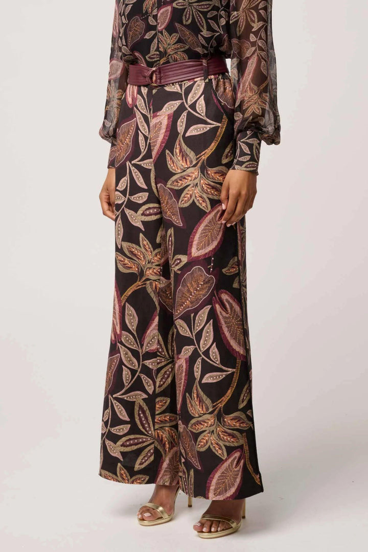 ADELE LINEN BELTED PANT - OW32106 - PANTS