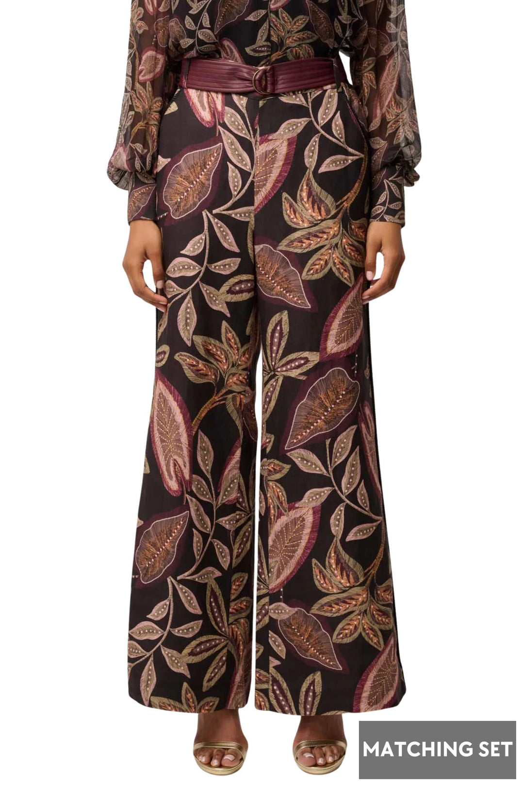 ADELE LINEN BELTED PANT - OW32106 - PANTS