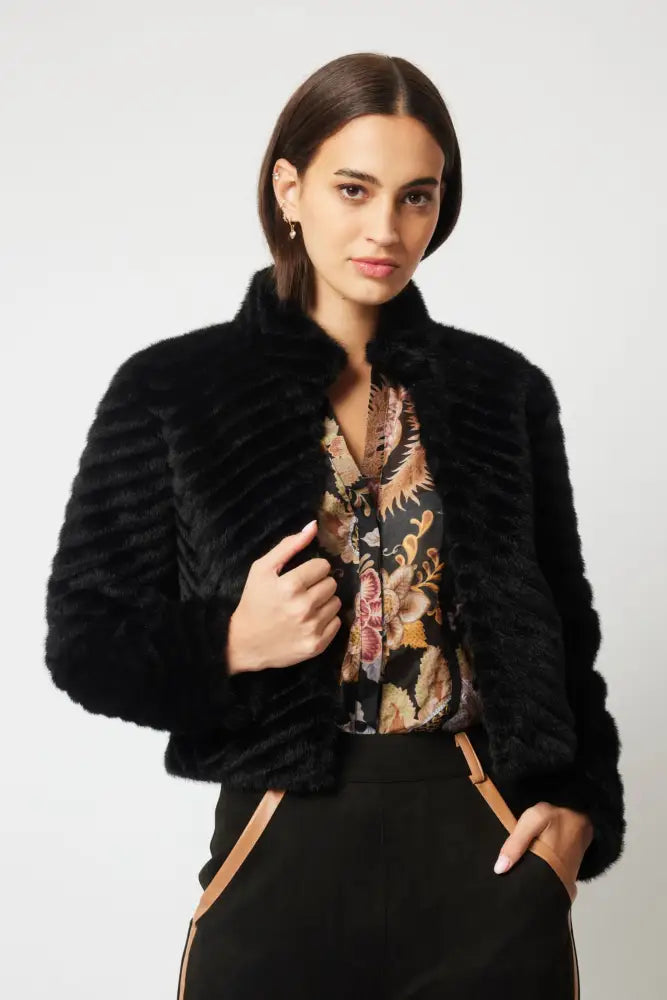 ALTAIR FAUX FUR JACKET - OW51702 JACKET