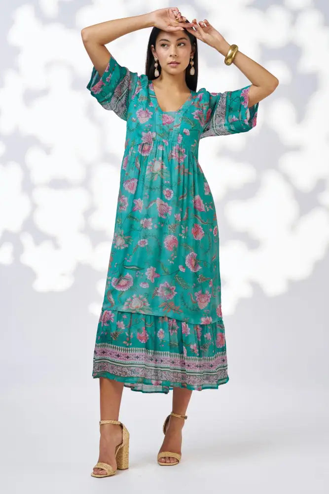 ANAPHORA MIDI DRESS - LS3115 DRESS