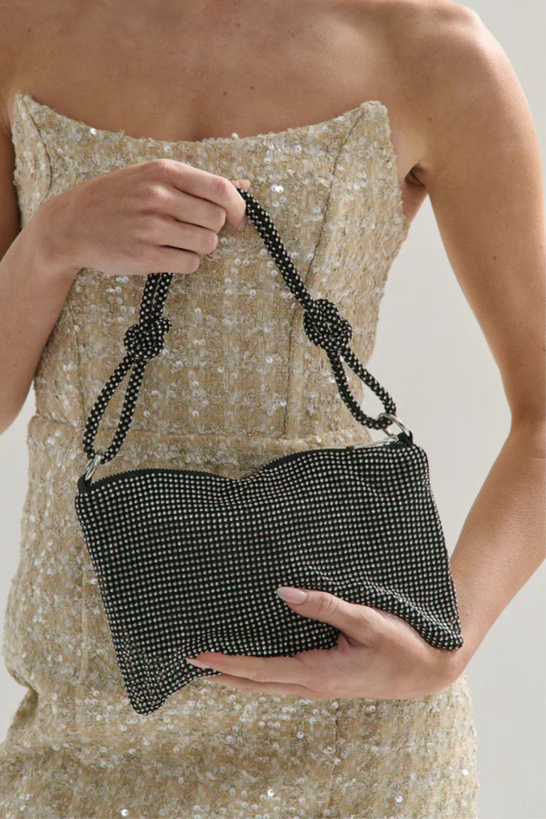 ANGELS WHISPER BAG BLACK DESTINY GLOMESH BAG - AWB6896