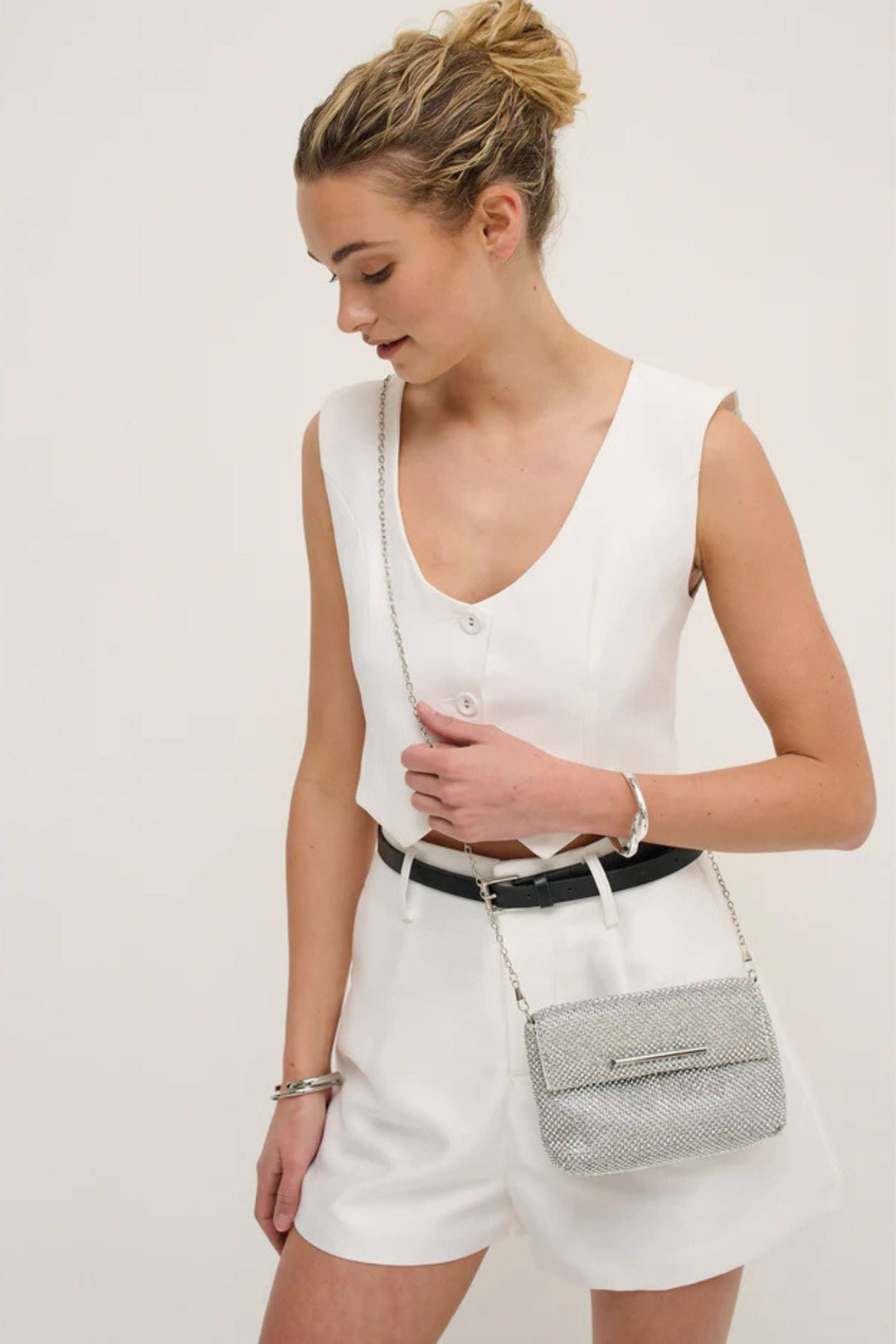 ANGELS WHISPER BAG SILVER MARIE GLOMESH XBODY BAG - AWB7175