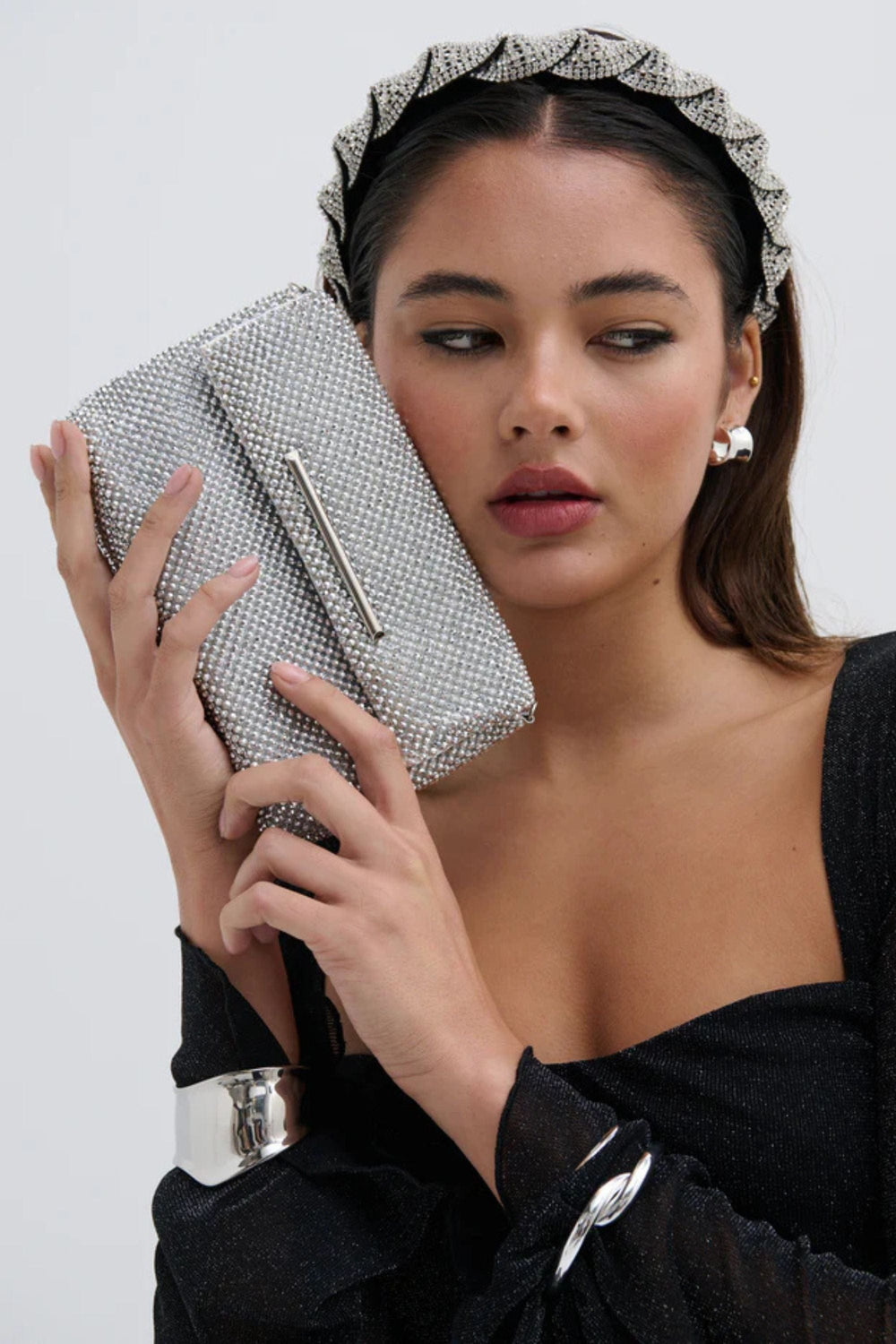 ANGELS WHISPER BAG SILVER MARIE GLOMESH XBODY BAG - AWB7175