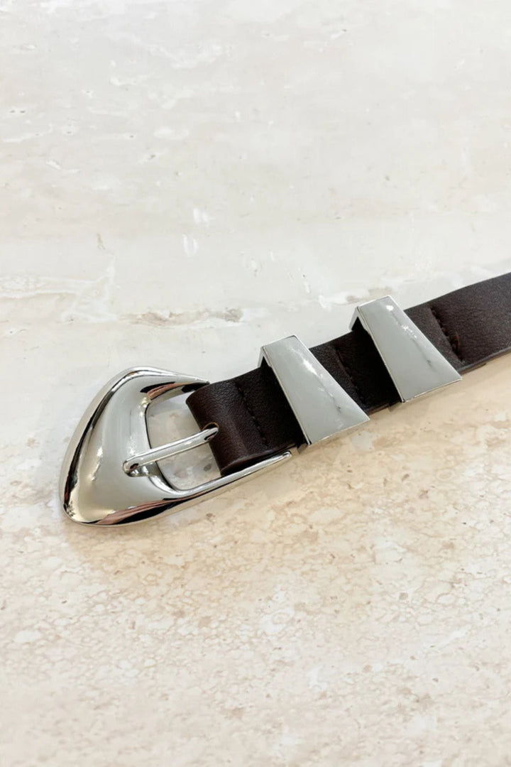 ANGELS WHISPER BELT PEBBLE DOME BUCKLE BELT - AWBE7146
