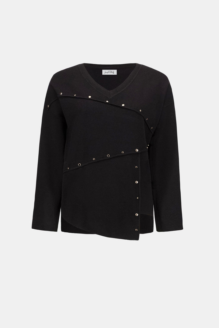 JOSEPH RIBKOFF JUMPER ASSYMETRIC SWEATER - 263961JR