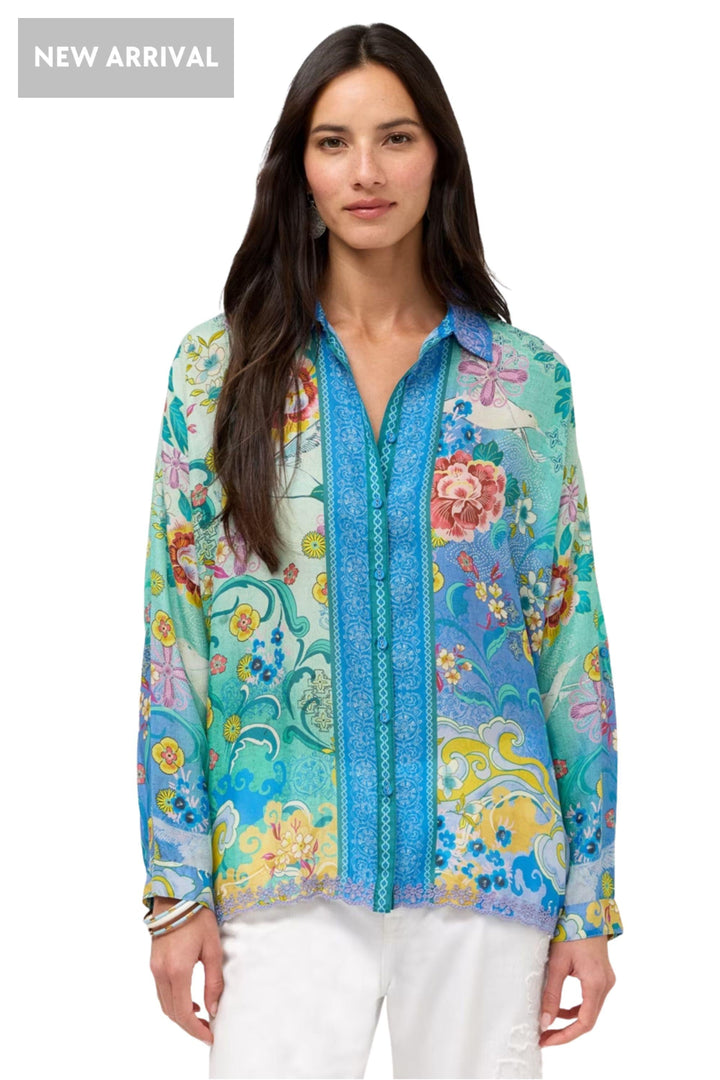 AUDREY BUTTON UP SHIRT-ALTAIR - C18626-4 - SHIRT
