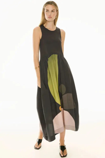 BELLE PRINT TANK DRESS - PP5709B DRESS