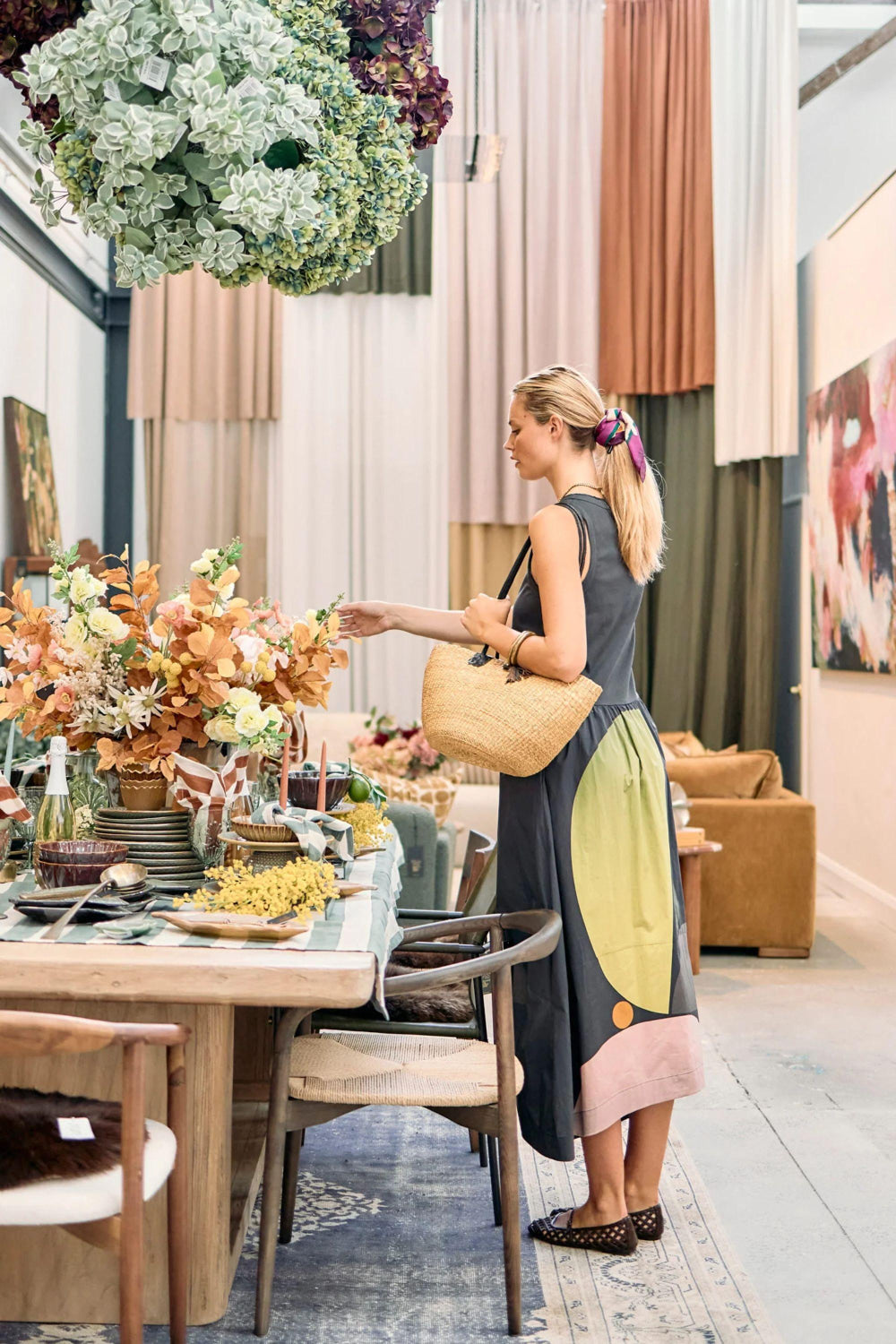 BELLE PRINT TANK DRESS - PP5709B DRESS