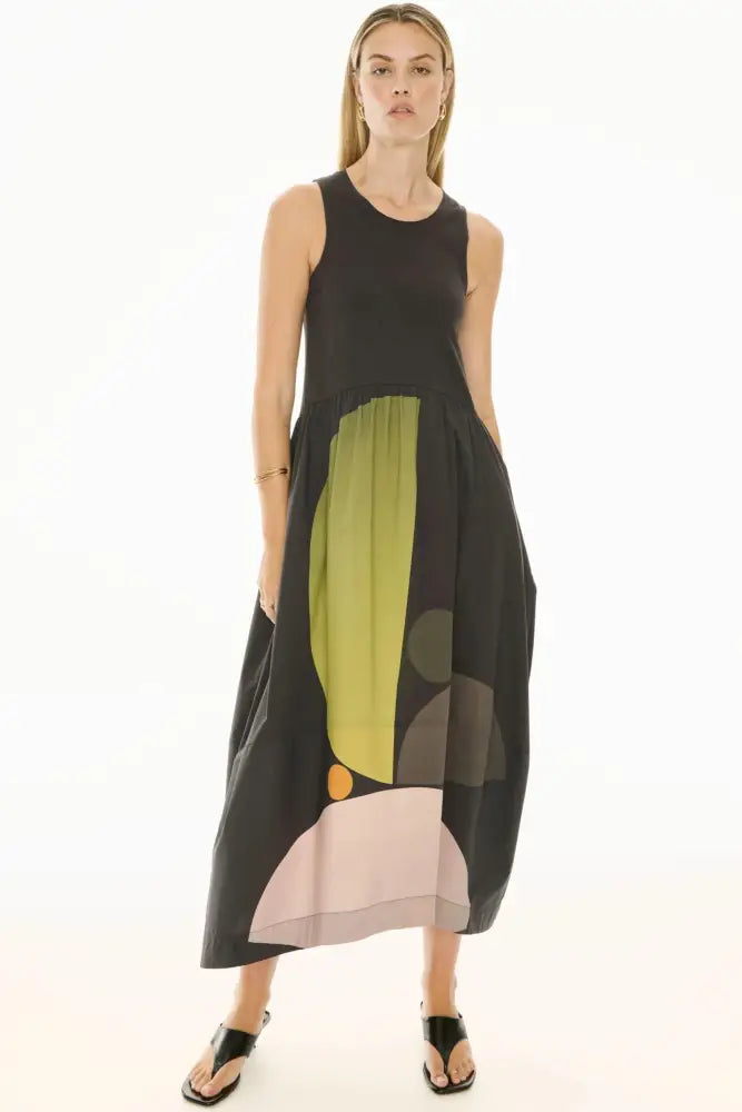 BELLE PRINT TANK DRESS - PP5709B DRESS