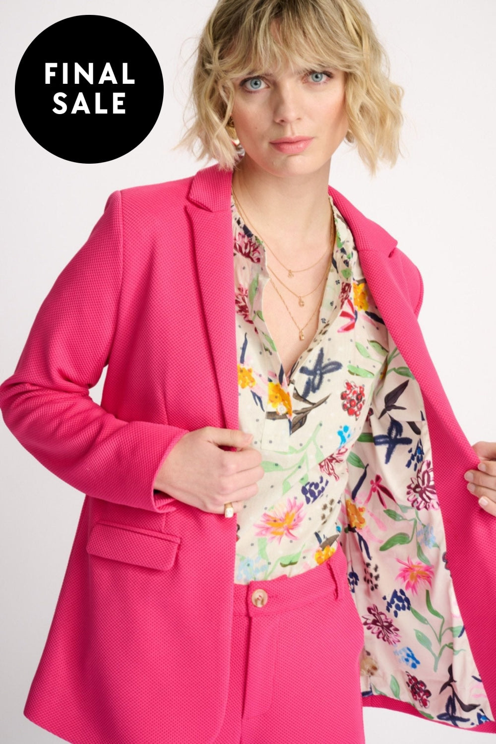 BLUSH PINK BLAZER - SP7329 JACKET