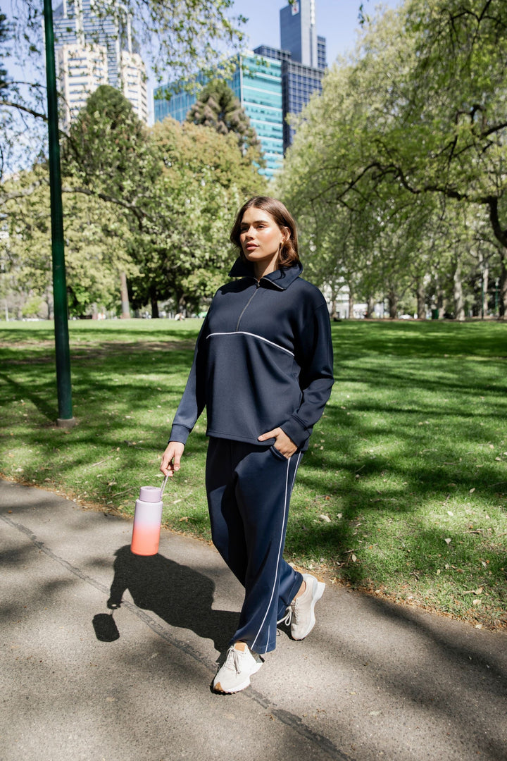 ELM TRACK TOP BONNIE HALF ZIP SWEAT - 81X4485