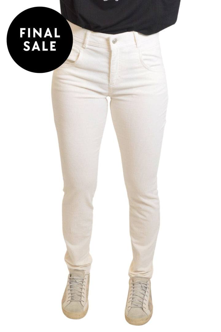 BRAX JEANS 8 / IVORY SHAKIRA CORDUROY JEAN - 73-1838S